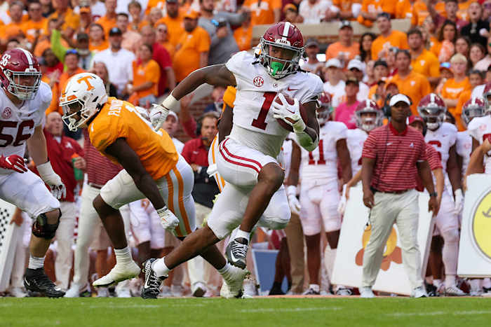 Alabama Crimson Tide running back Jahmyr Gibbs